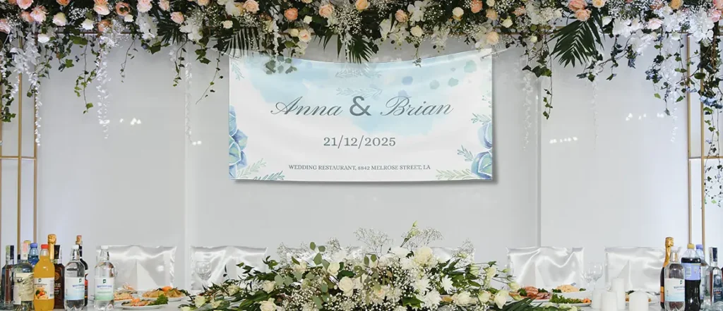 Colour Choices for Winter Wedding Banners